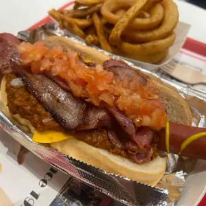 핑크스핫도그 사진