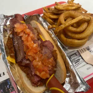 핑크스핫도그 사진