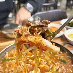 시장 식육식당 사진