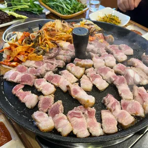 미나리쌈겹살 사진