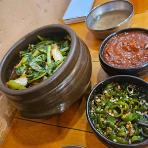 수제비와보리밥 사진