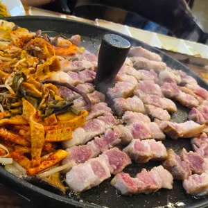 미나리쌈겹살 사진