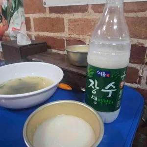 대합탕 수제비 실내포장마차 사진