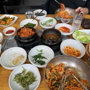 풀잎보리쌈밥생고기 사진