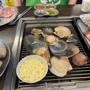 조개찢고 회뜬다 & 산오징어 사진