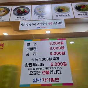 할매 가야밀면 리뷰 사진