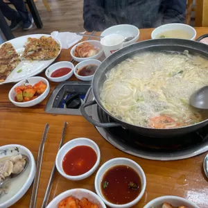 백합칼국수 사진