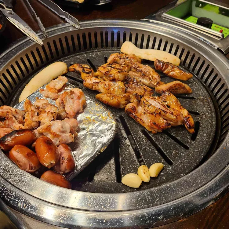 계판 닭 참숯구이 사진