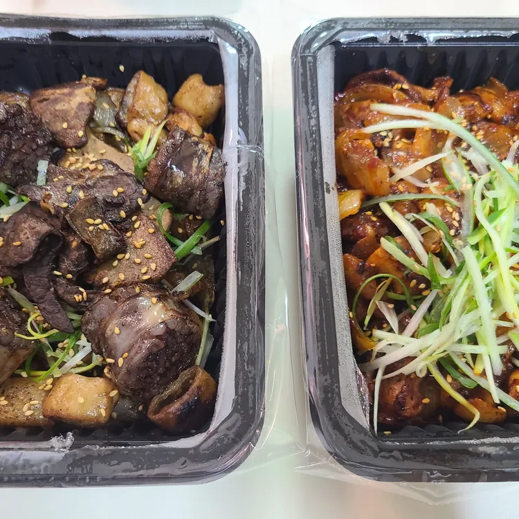 막창굽는 연탄할매 사진