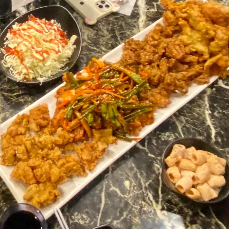 야채통닭 사진