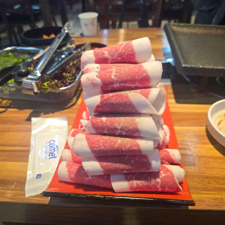 태평한 돼지 사진