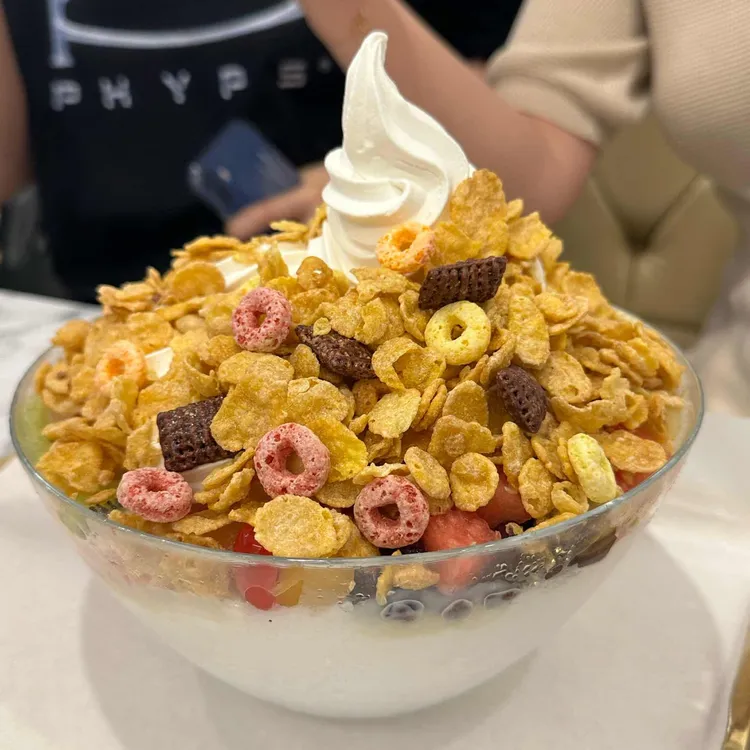 화이트스노우빙수 사진