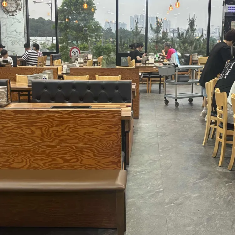 안면도 칼국수와 보리밥 사진