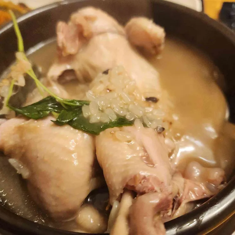 기안말 산삼 삼계탕 사진