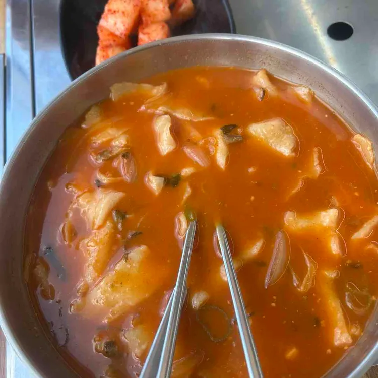 대패92 매운수제비 사진
