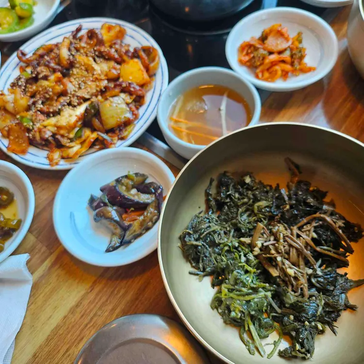 민들레 산채정식 사진