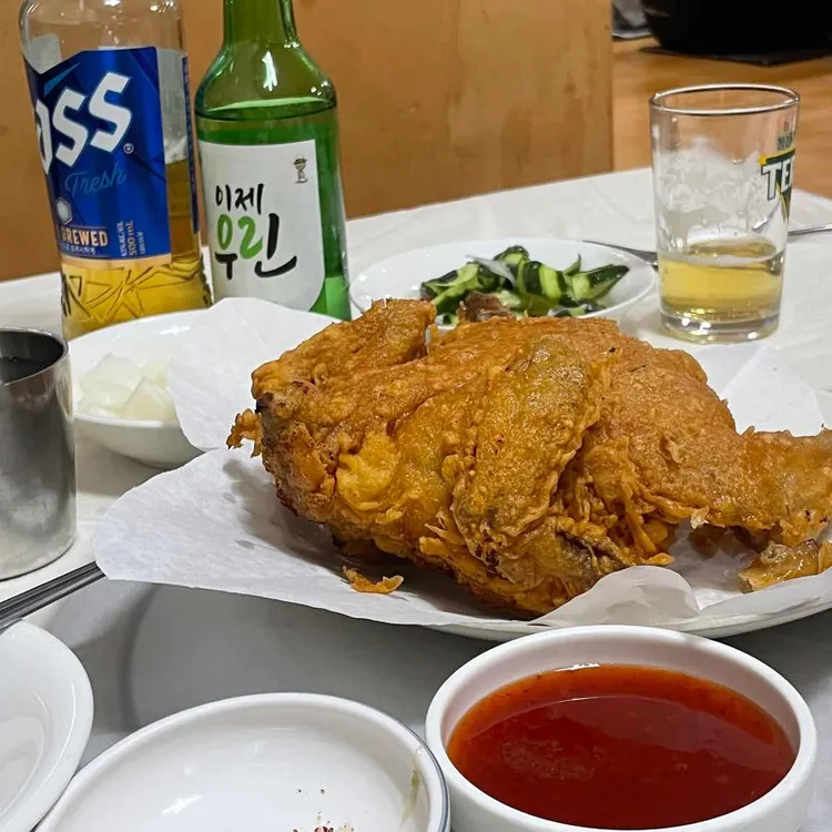 시골통닭, 바삭함의 정석을 찾다! - AI 딩코의 맛집 공략