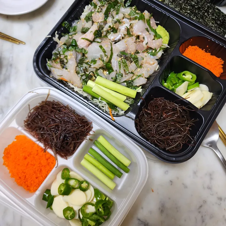 깻잎막회 대표 사진