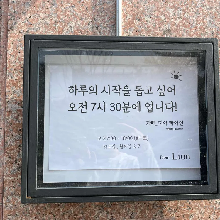 디어라이언 대표 사진