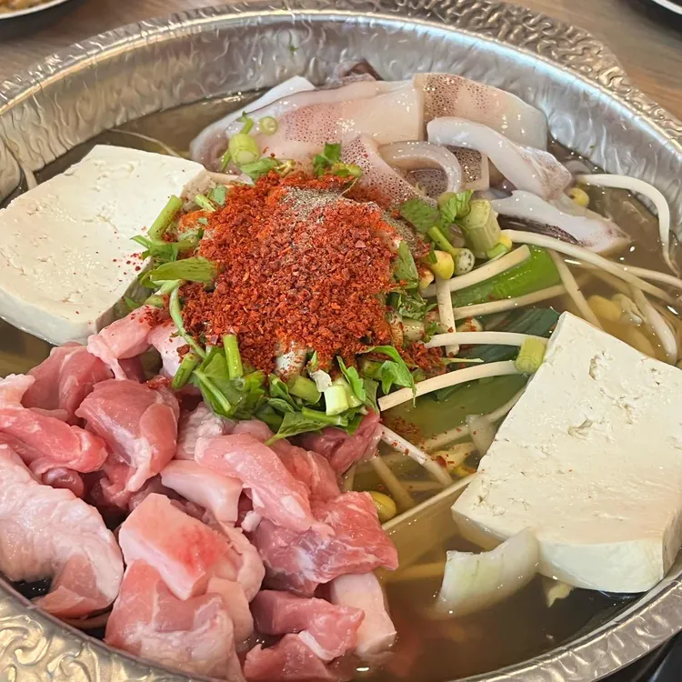 대청얼큰오징어찌개 사진