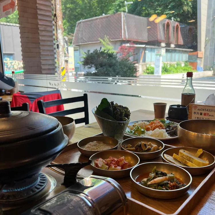 청국장과보리밥 사진