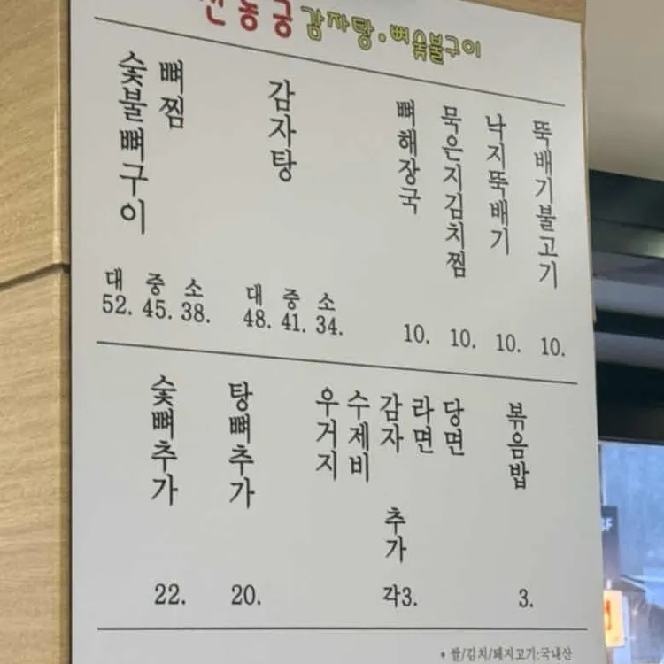 신동궁 감자탕 대표 사진