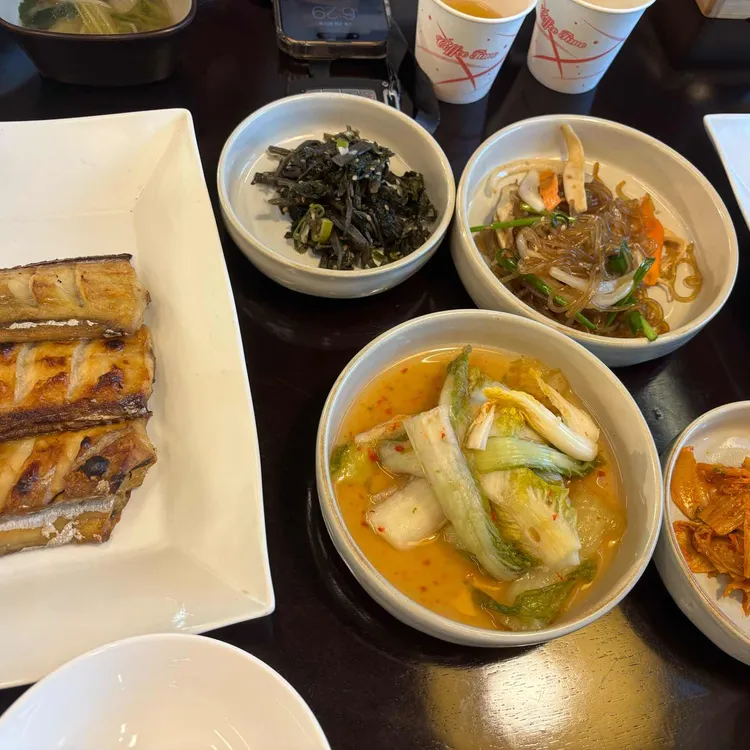 참나물 꼬막 콜드 파스타