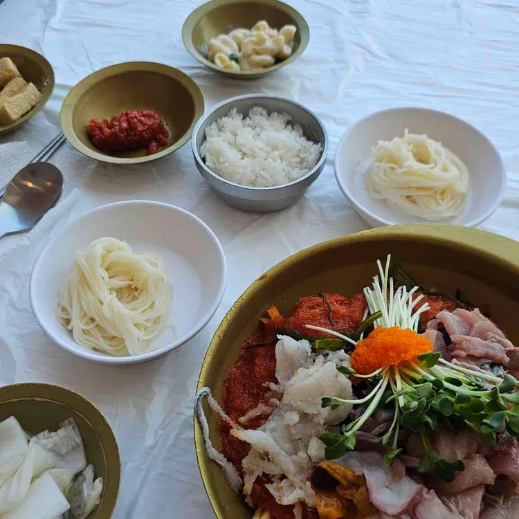 청초수물회 사진