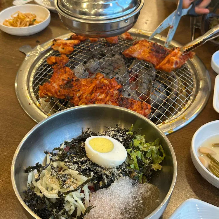 남이섬 안반지 닭갈비 사진