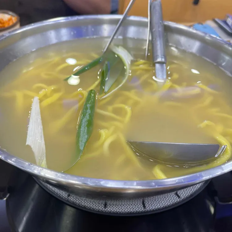 황도바지락칼국수 사진