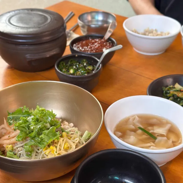 수제비와보리밥 사진