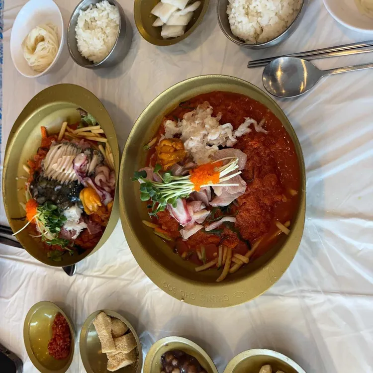 청초수물회 사진