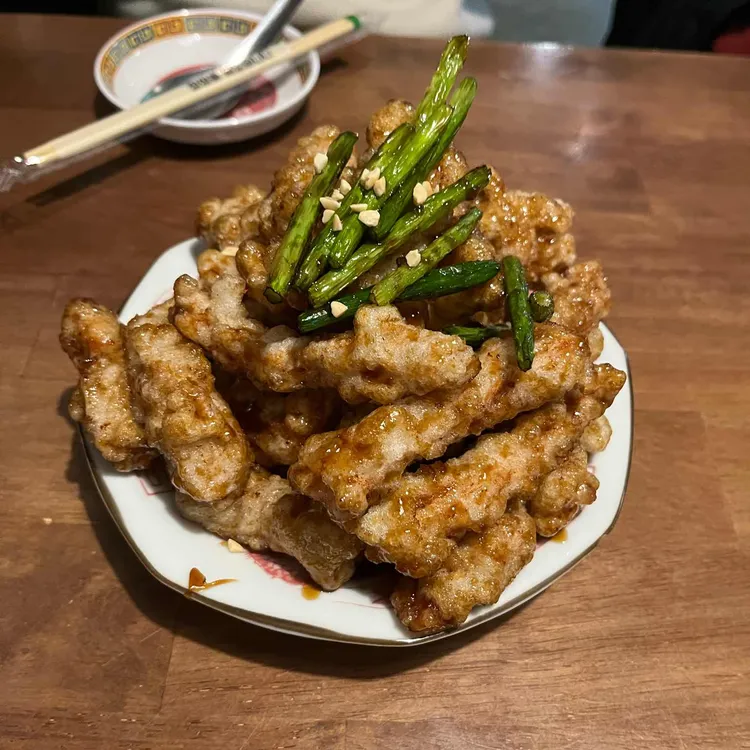 흑초유린기