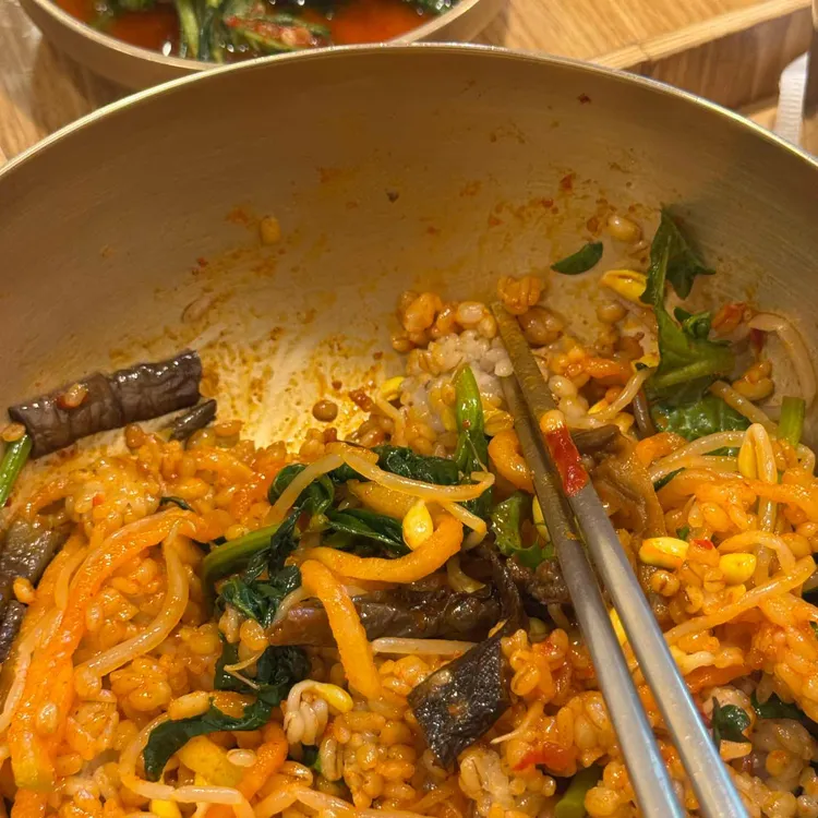 청국장과보리밥 사진