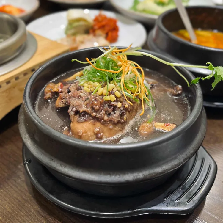 주꾸미볶음 화로 반상