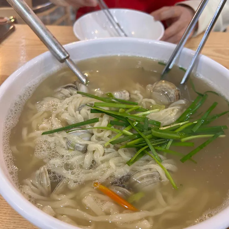 온천칼국수 사진