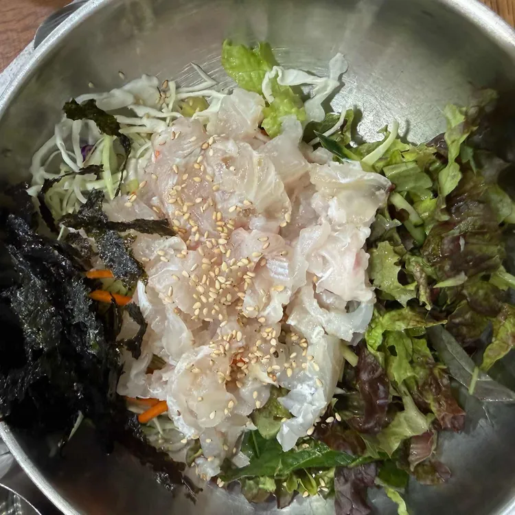 남해전복물회 사진