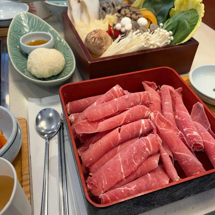 미면정 양재칼국수 샤브샤브 사진