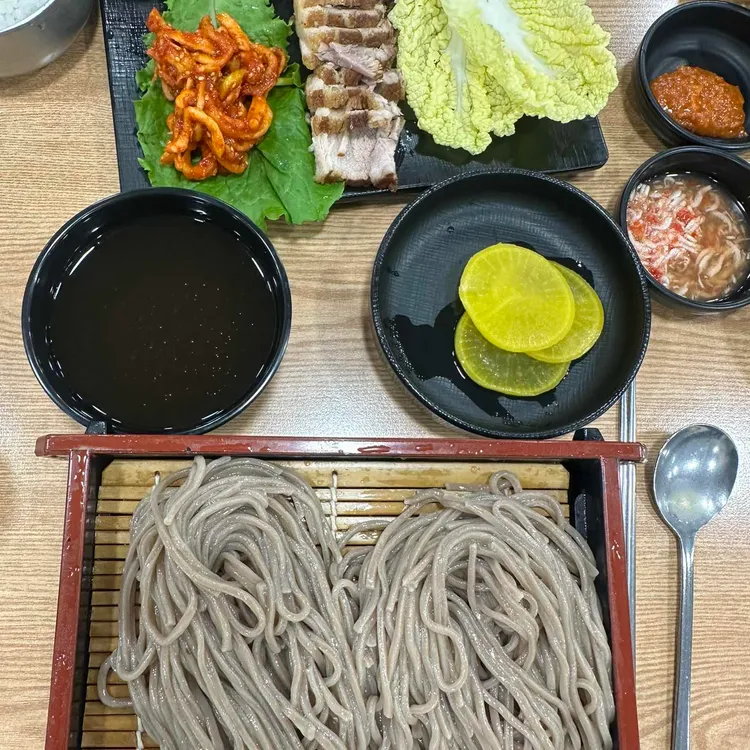 새우 냉 메밀국수