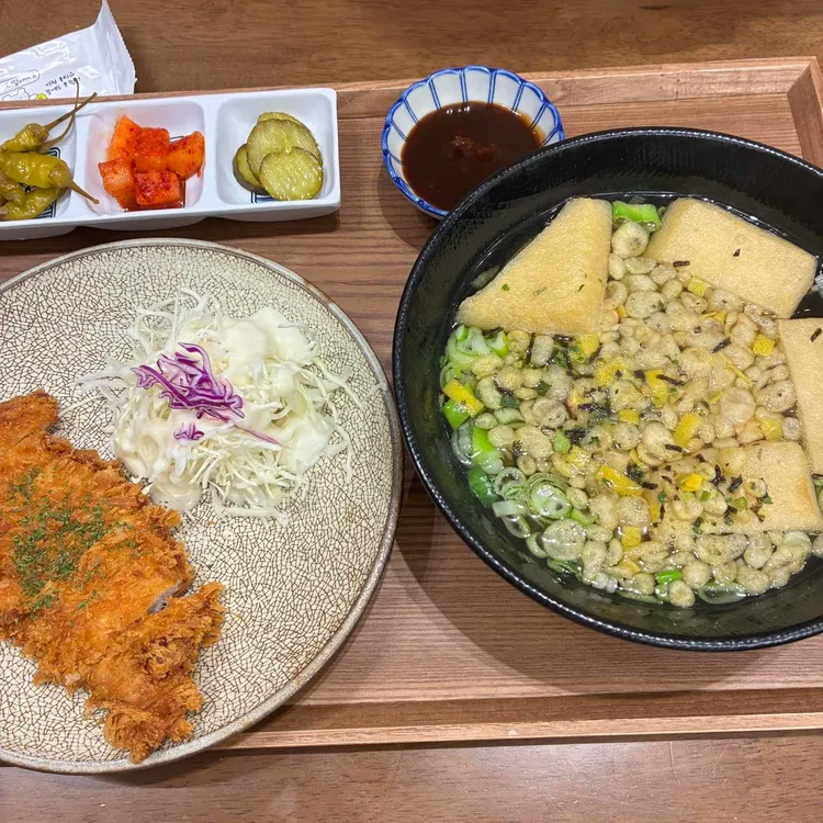 B세트 비빔모밀+미니돈까스