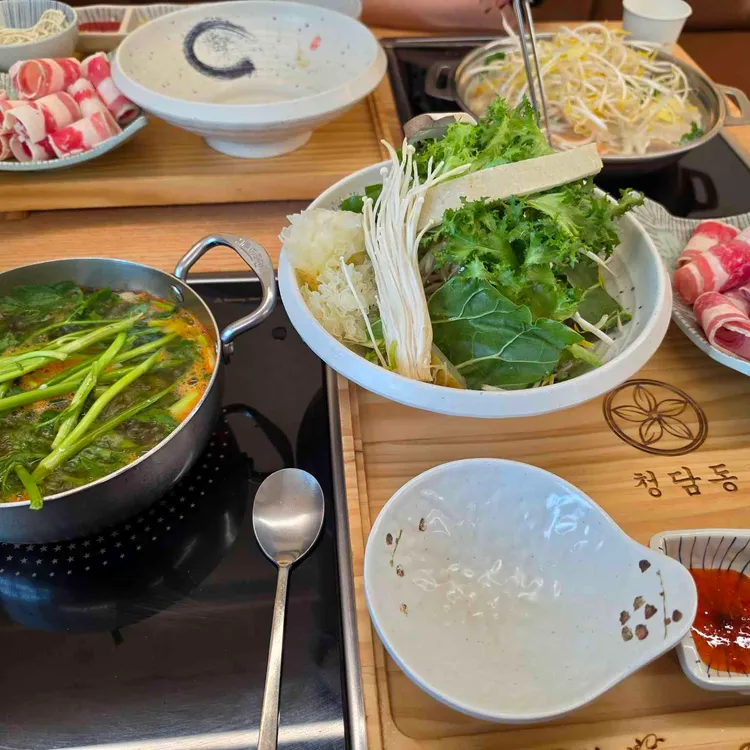 단짠(간장)샤브 우삼겹